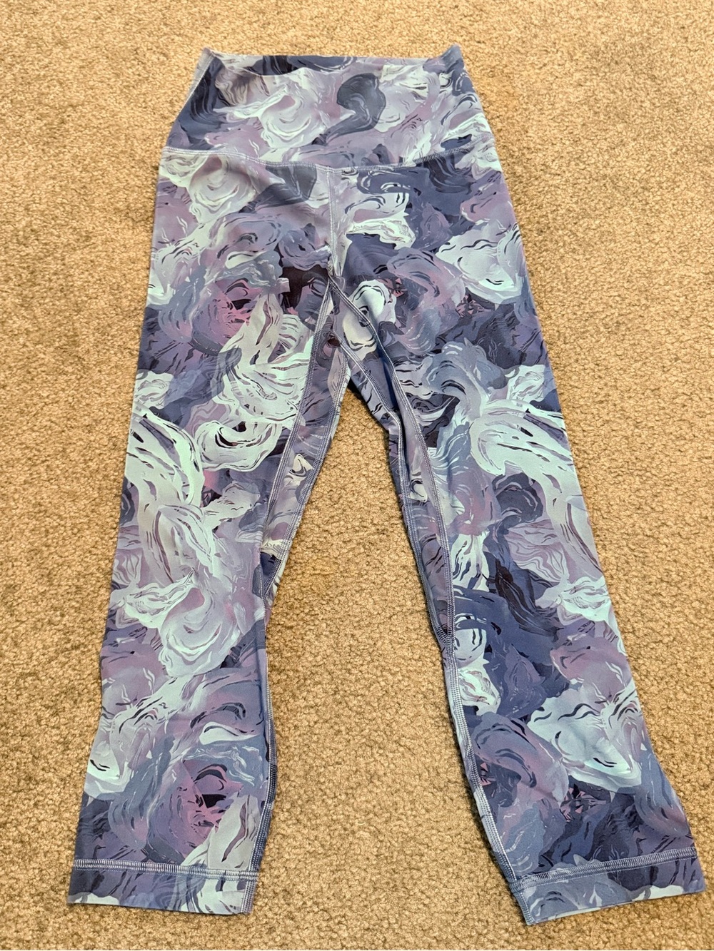 Lululemon Purple Swirl Active Leggings